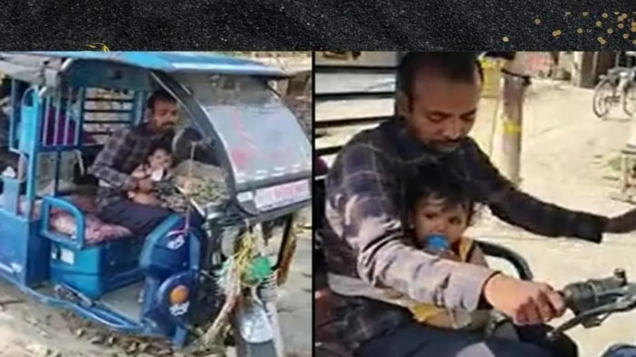 Kamlesh Verma, erickshaw, baliya, UP, viral, trending