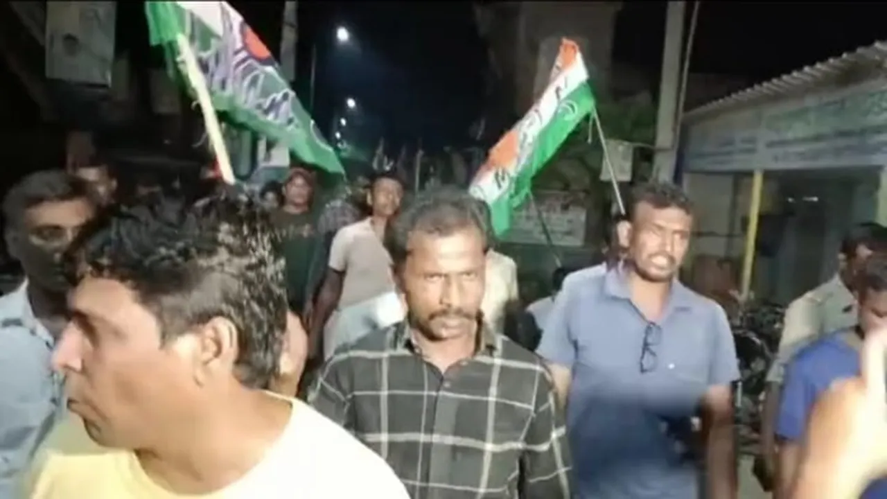 Another group of Tmc marched demanding removal of the party's block president