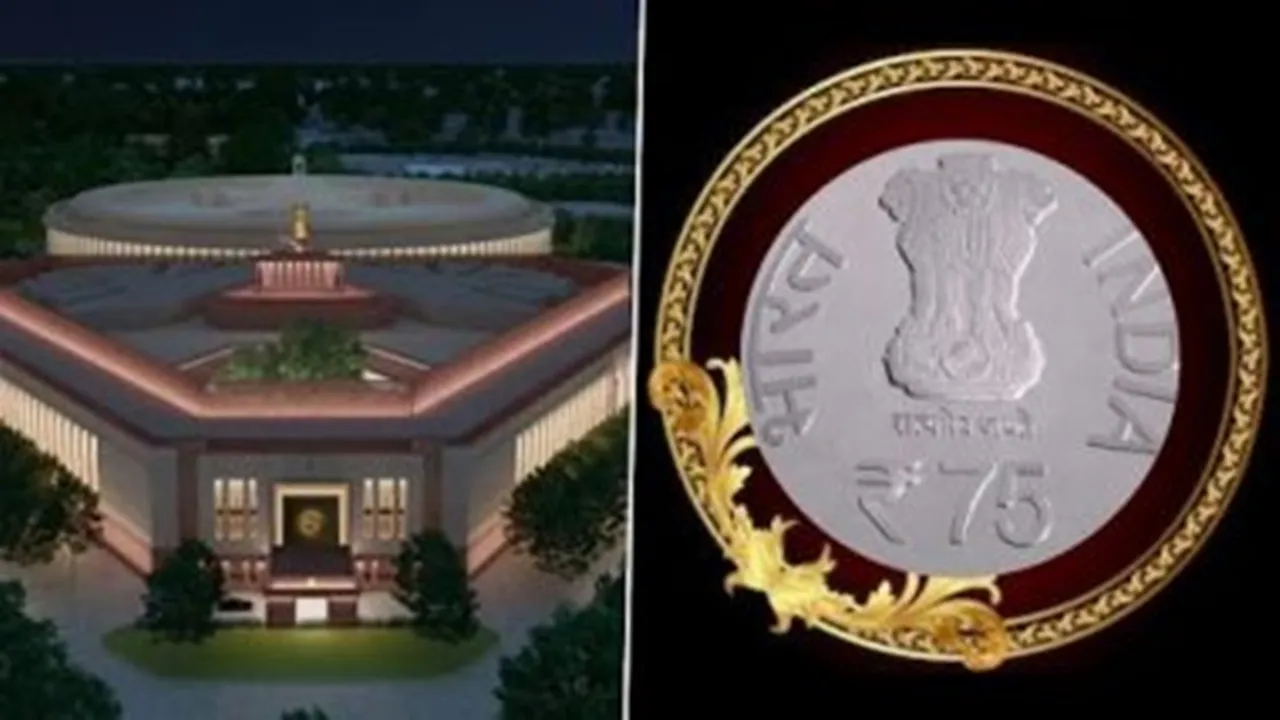 Rs 75 coin, Rs 75 coin to be launched, Rs 75 coin new Parliament building, new Parliament building inauguration,