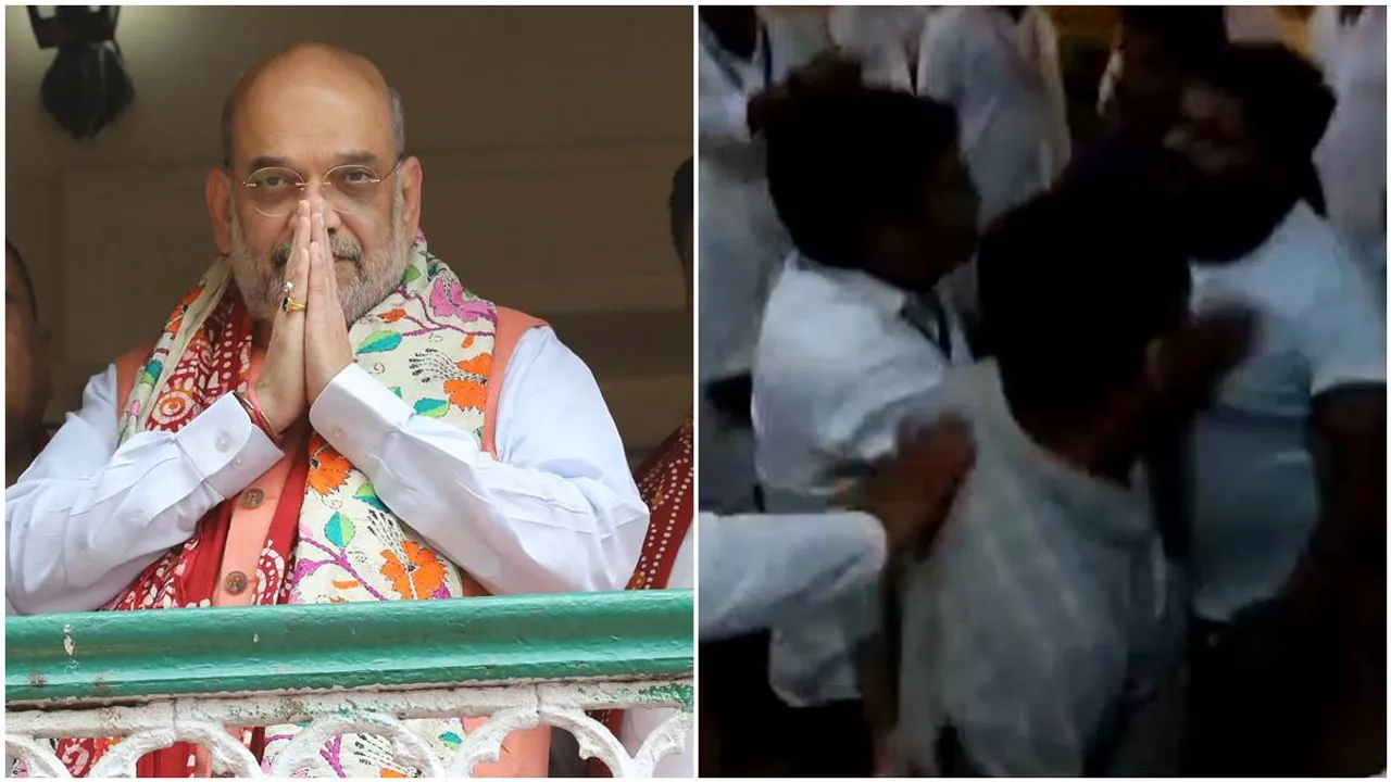 BJP supporters scuffle outside Science City