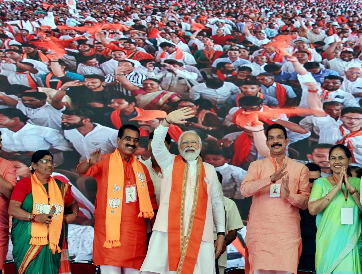 Prime Minister Narendra Modi during an election rally