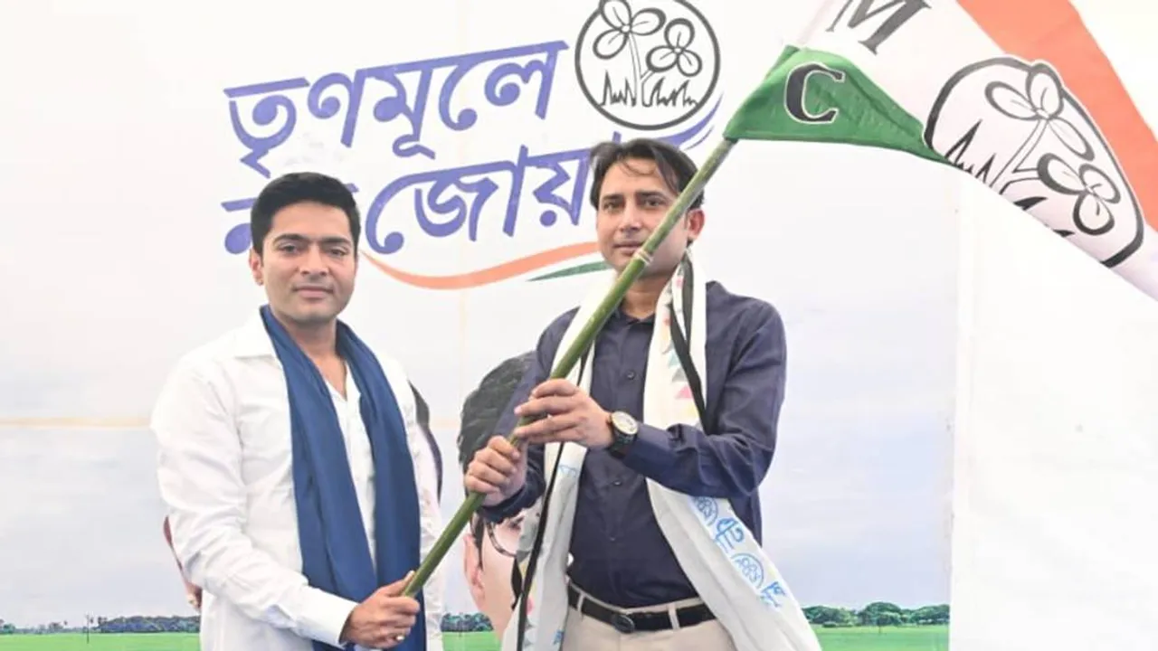 congress mla bayron biswas joined tmc , তৃণমূলে যোগ দিলেন বিধায়ক বায়রন বিশ্বাস