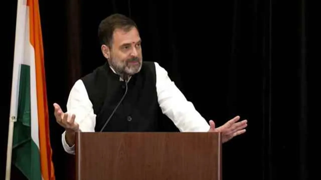 rahul gandhi address in us, rahul gandhi in california, rahul gandhi san francisco, rahul gandhi santa clara, Mohabbat ki Dukaan, bharat jodo yatra, rahul gandhi speech, rahul gandhi addresses indian diaspora, rahul gandhi on modi, rss, bjp, indian express