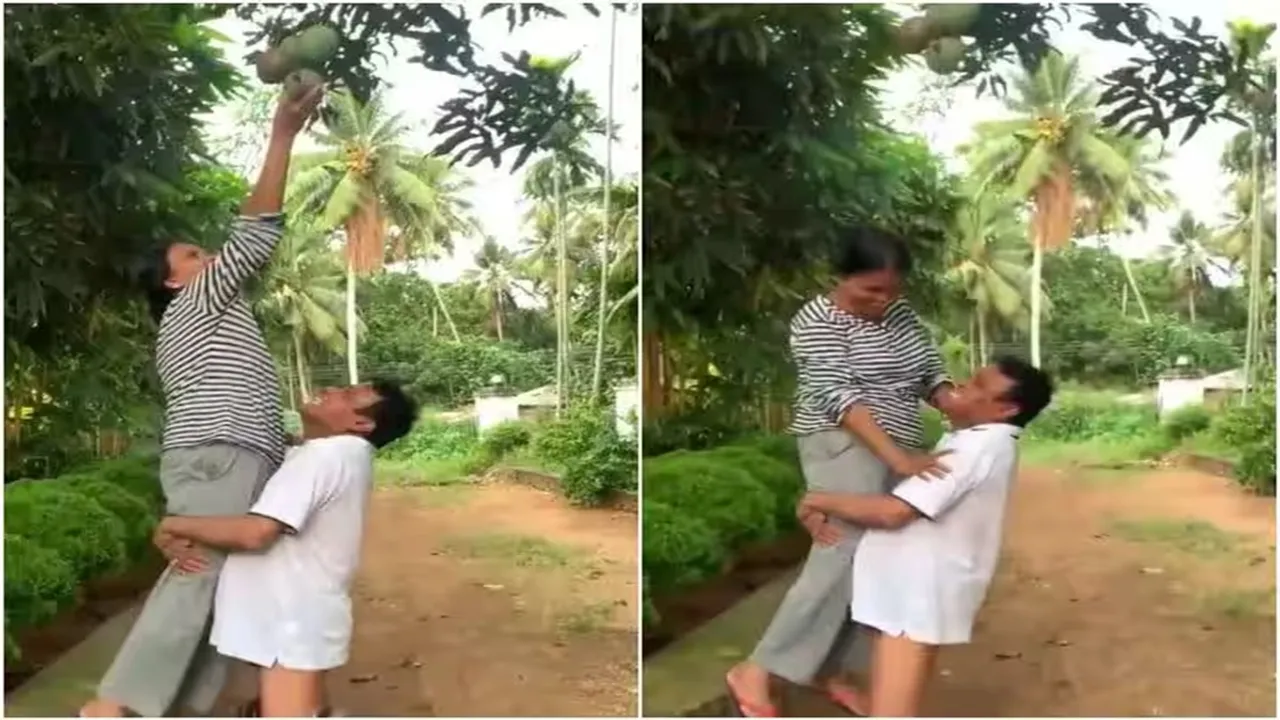Funny Video,husband,mango,viral video,wife
