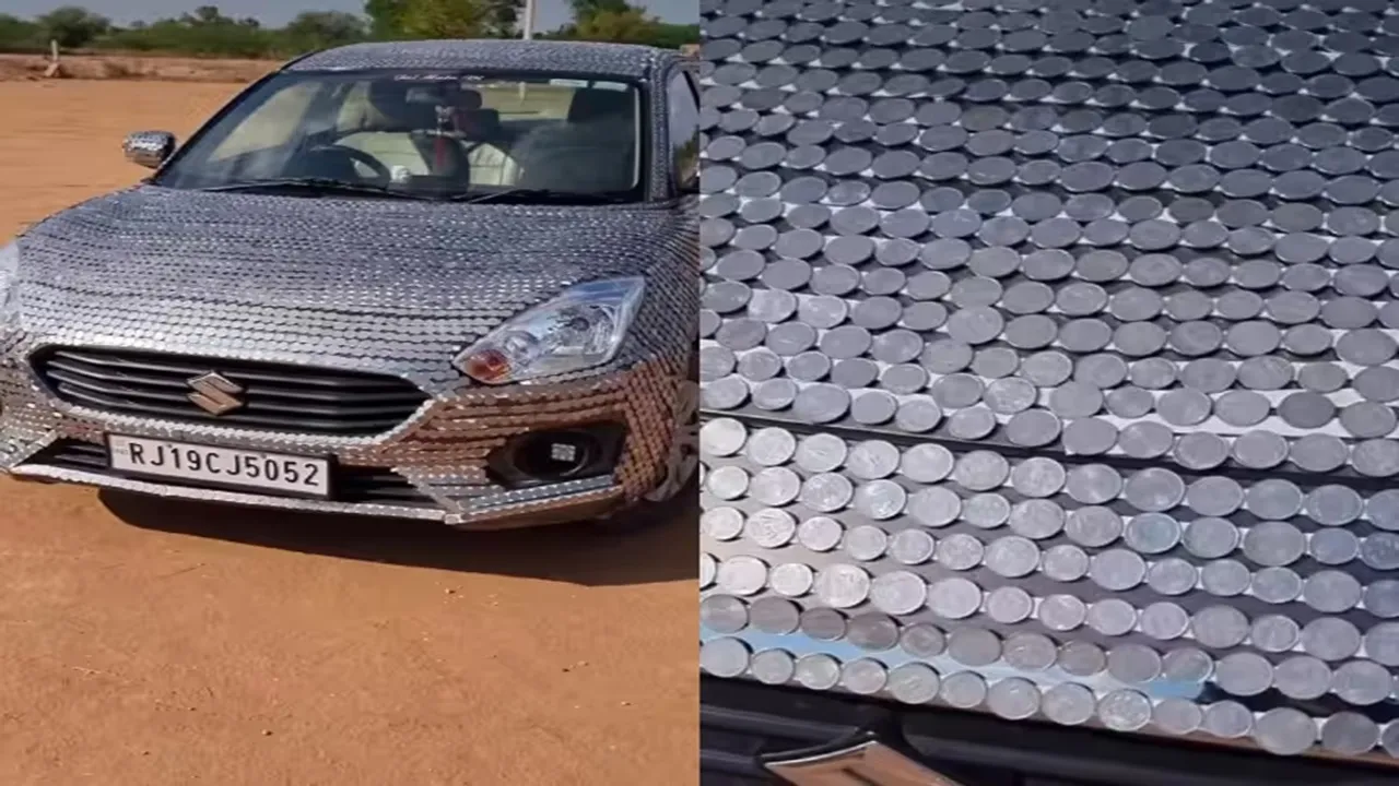 money stuck on car, amazing car, viral video of car, content creator vishal, youtube video, trending car video, viral reel
