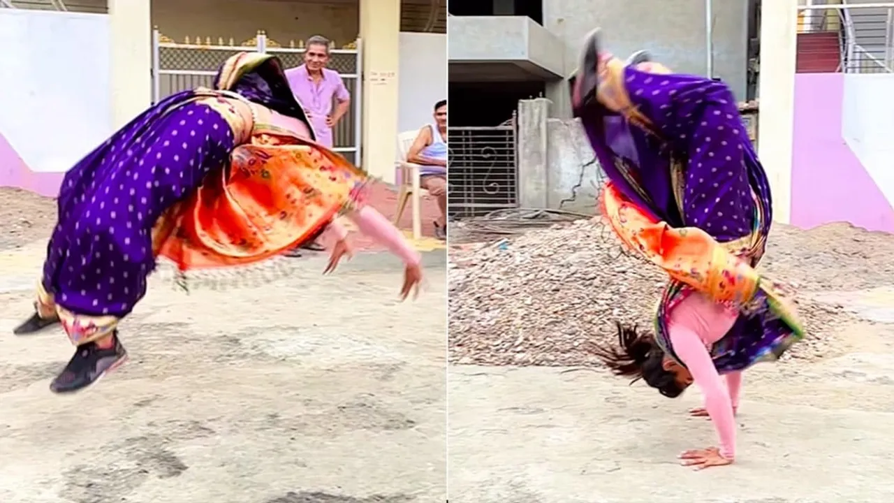 "Stunning Stunt Women,tremendous stunt of Woman,Stunt woman,Stunt Of Women In Marathi Saree,Amazing Video,Shocking Video,hilarious video,Trending Video,Viral News In Hindi,Viral Video News,Today Viral Video,Ajab Gajab news,Indian Athletes,Khabre jara hatke,Viral Video on Social Media"