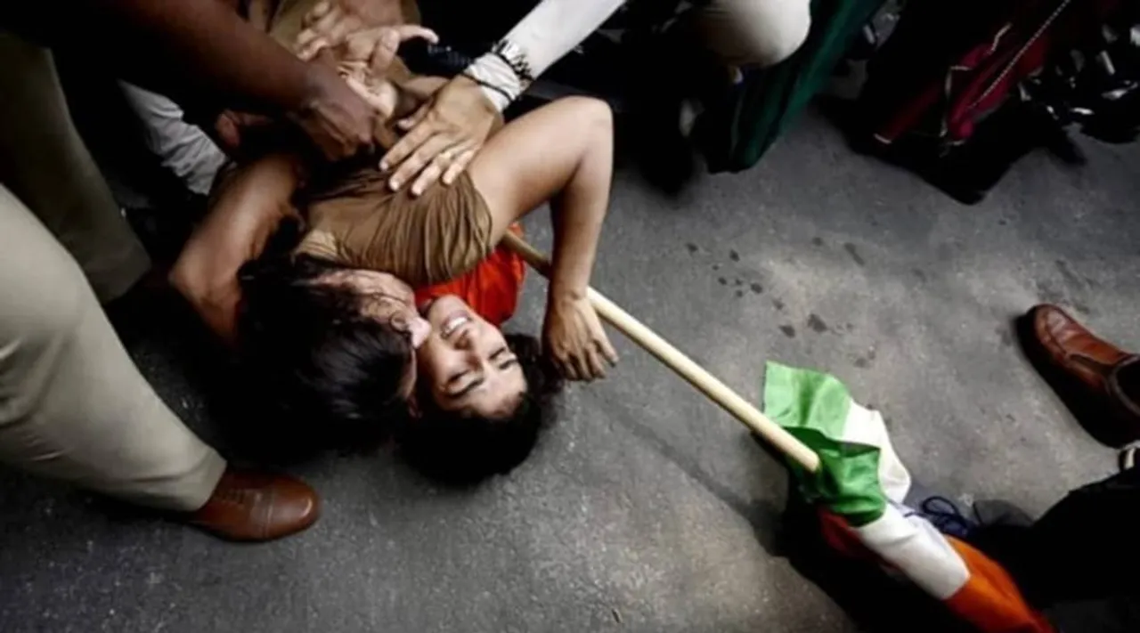 wrestlers protest