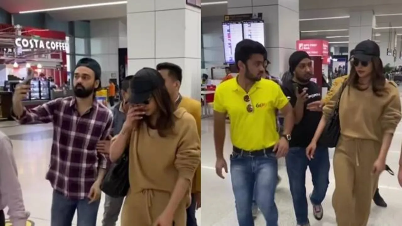 Priynaka Chopra, Priynaka Chopra airport, Priynaka Chopra fan, Priynaka Chopra selfie airport, priyanka, priyanka news, Parineeti Chopra Raghav Chadha engagement, parineeti chopra, raghav chadha, প্রিয়াঙ্কা চোপড়া, বলিউড,