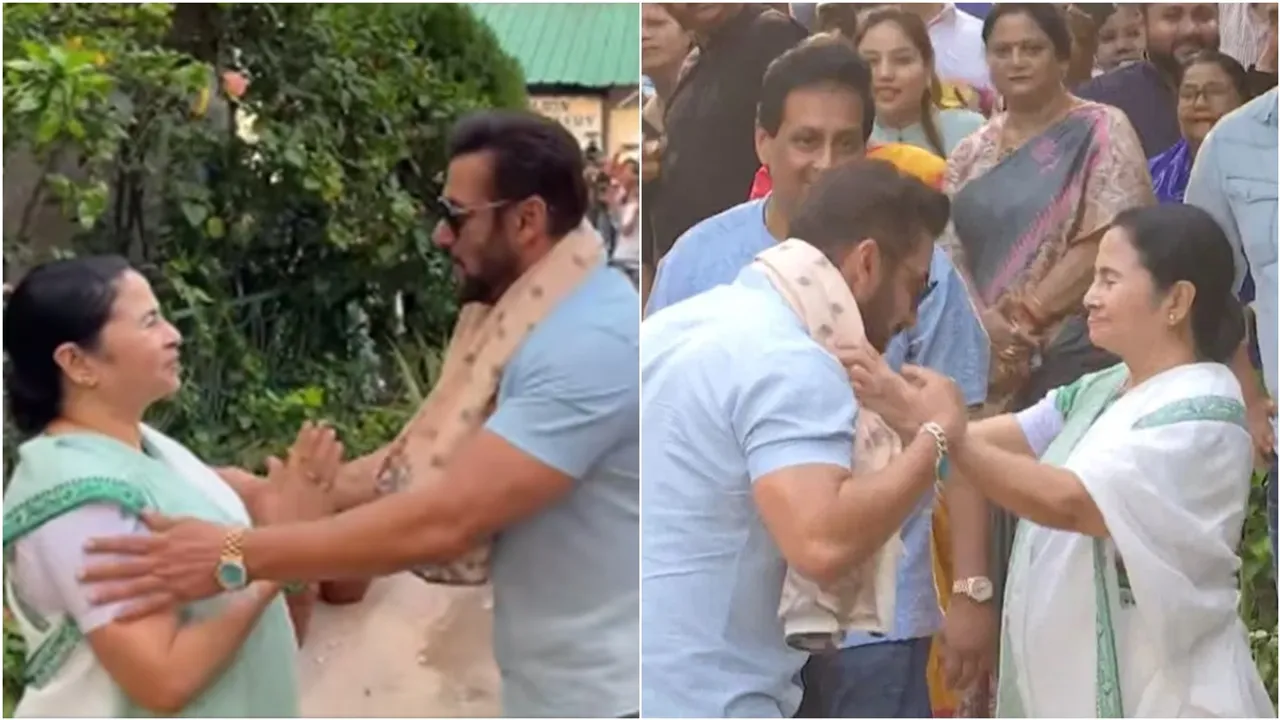 salman khan, salman khan at kolkata, salman khan in mamata banerjee house, Mamata banerjee residence, mamata salman meeting