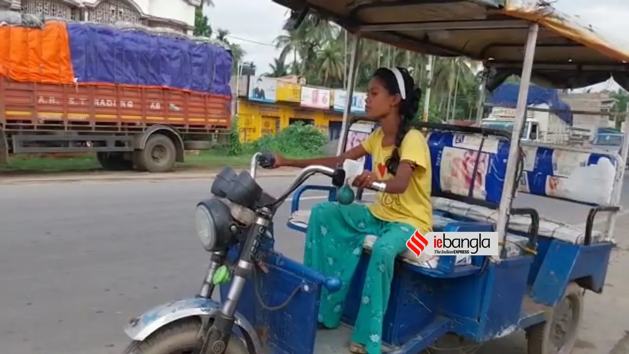 student of class 7 drives toto
