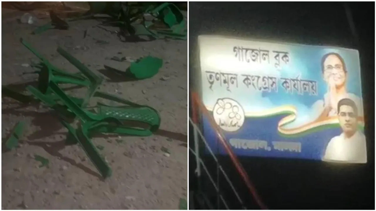 Panchayat Election 2023: TMC party valdalised by youth workers in Maldah