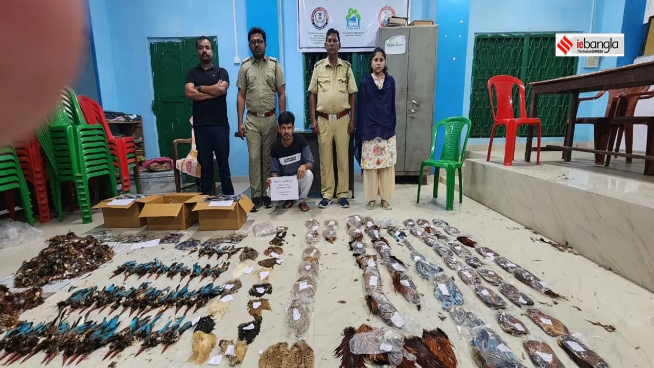 one arrested on the charge of smuggling bird bark