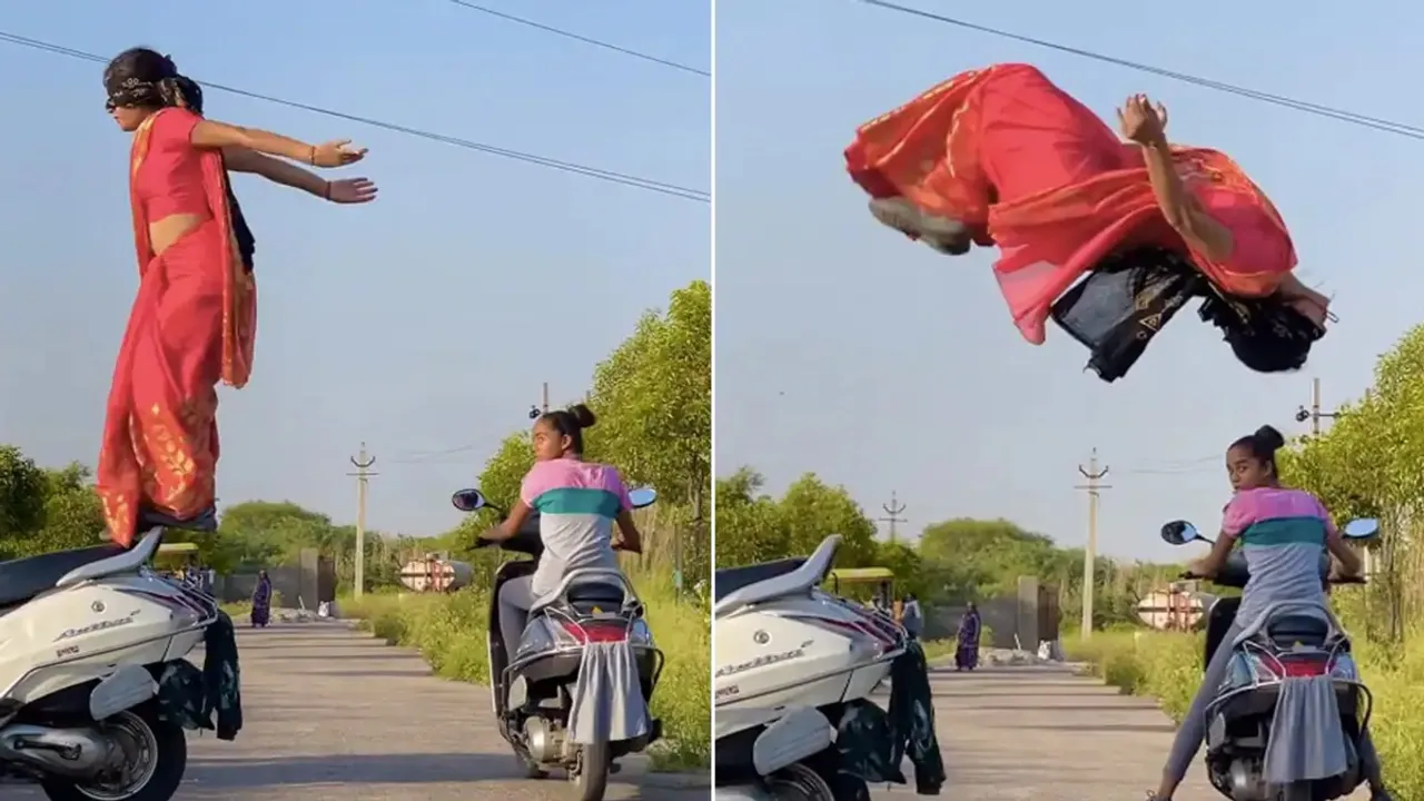 girl stunt video,Girl Stunt Shocking Video,girl stunt on scooty,Girl Scooty Video,Girl Viral Video,Papa ki pari,girl Amazing Video,stunt,girl stunt on car,Stunt Biking,Stunt Caught On Camera,Papa Ki Pari stunt Video,girl stunt viral video,Stunt Goes Horribly Wrong,Stunt Funny Video,Trending Video,viral news,girl jumps back flip stunt,viral video