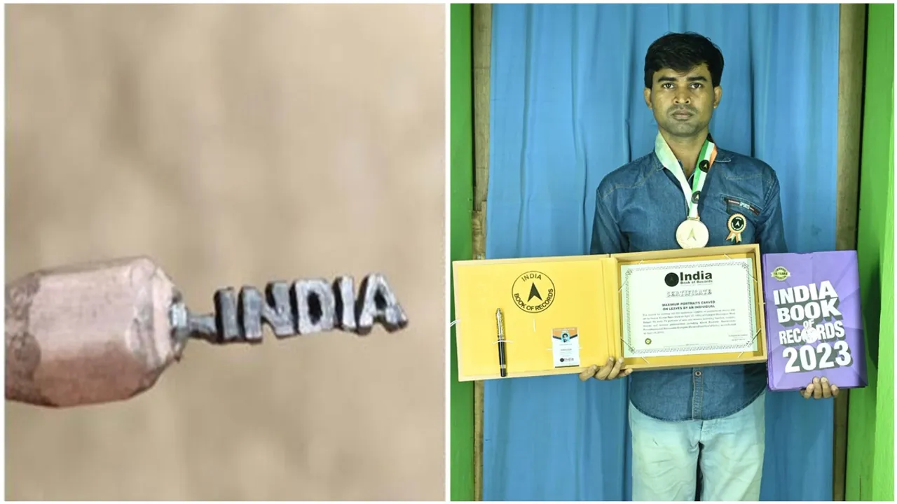 Micro artist Sanjay, microart,