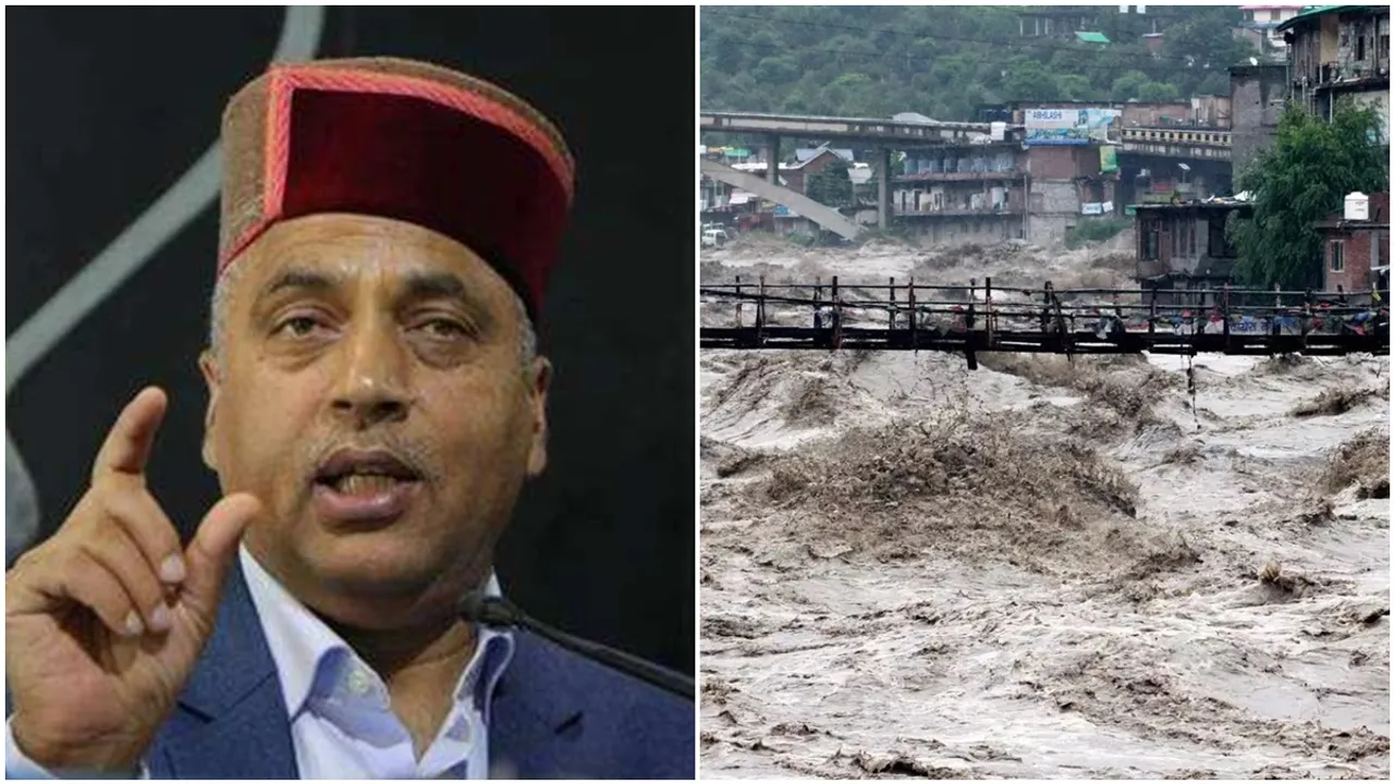 jai ram thakur, jai ram thakur on himachal floods, flood in himachal pradesh, rain in himachal pradesh, landslide in himachal pradesh, weather, pm modi, bjp, himachal pradesh opposition leader, indian express