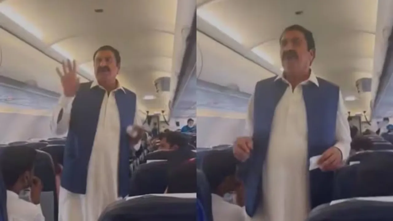 Pakistan, Lahore, Akhtar Lawa, beggar on flight, man begs for money on flight, Pak man,