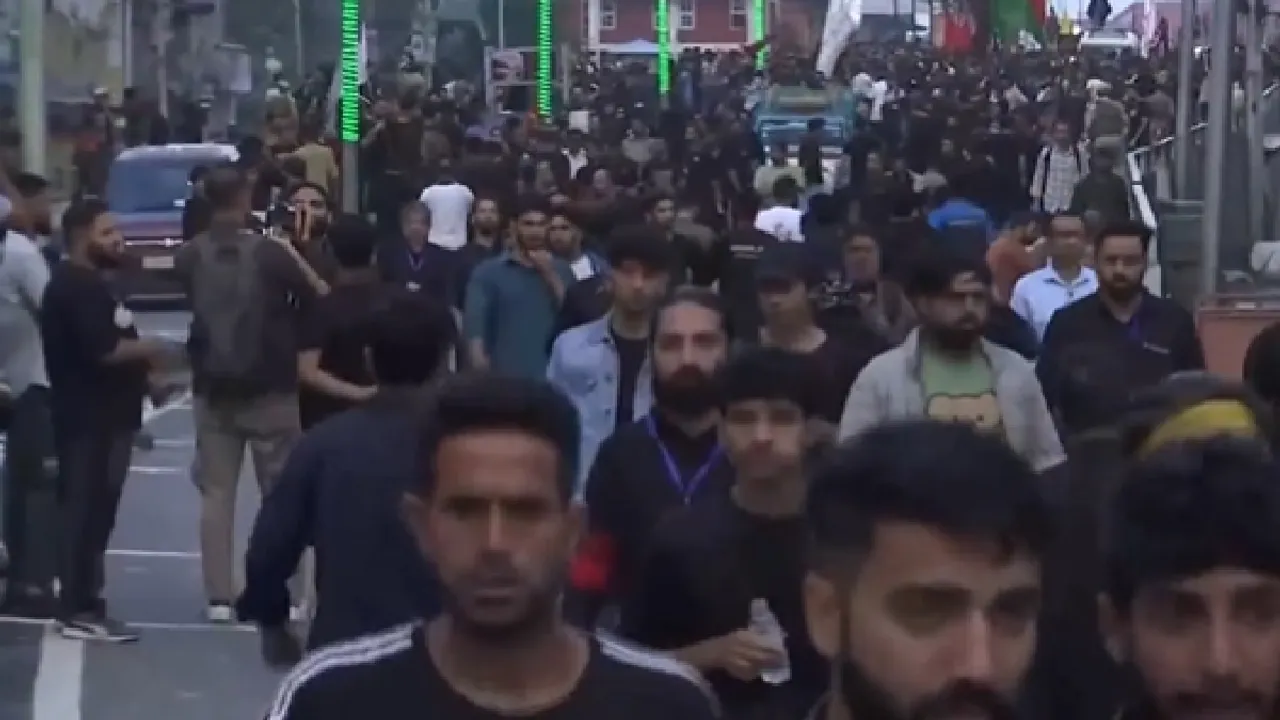 jammu and kashmir news, jammu and kashmir muharram, jammu and kashmir muharram procession, muharram 2023, muharram 2023 jammu kashmir, jammu kashmir Muharram procession, Muharram procession, indian express