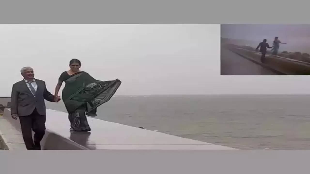 Anand Mahindra, tweet elderly couple video, recreates Amitabh bachchan, movie manzil, song rim jhim gire sawan,viral