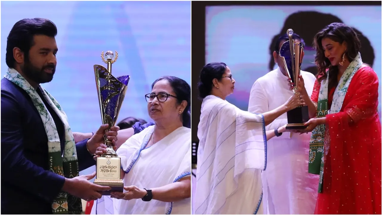 mahanayak somman, mamata banerjee, ankush hazra, অঙ্কুশ হাজরা, srabanti chatterjee, subhashree ganguly, anirban bhattacharya, অনির্বাণ ভট্টাচার্য, মহানায়ক সম্মান, উত্তম কুমার, trending news, trending news today, trending news update, viral story, tollywood news, entertainment news, latest entertainment news, বিনোদন, আজকের বিনোদনের খবর, ie entertainment news, entertainment update, Indian express entertainment news, আজকের বাংলা খবর, bangla news today, today bengali news