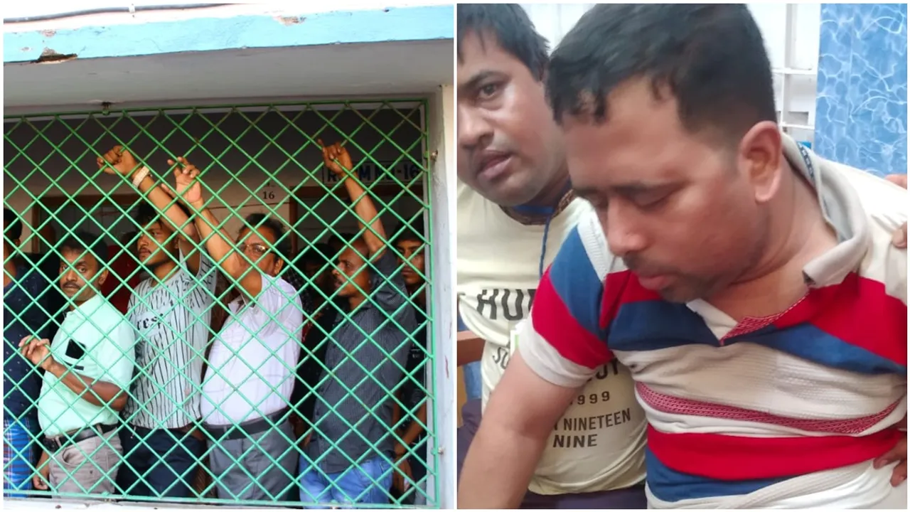 malda sector officers head cracked with sticks by workers of Congress left alliance , লাঠির ঘায়ে ফাটল সেক্টর অফিসারের মাথা! কাঠগড়ায় বাম-কংগ্রেস জোট