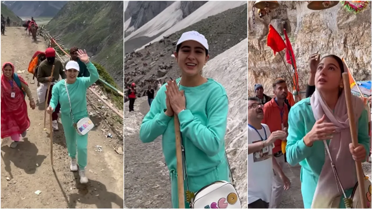 sara ali khan, sara ali khan at amarnath, amarnath yatra, অমরনাথ যাত্রা, সারা আলি খানের অমরনাথ যাত্রা, মহাদেব ভক্ত সারা, পায়ে হেঁটে মহাদেবের কাছে এলেন সারা, sara ali khan movies, sara ali khan controversy, trending news, trending news today, trending news update, viral story, tollywood news, entertainment news, latest entertainment news, বিনোদন, আজকের বিনোদনের খবর, ie entertainment news, entertainment update, Indian express entertainment news
