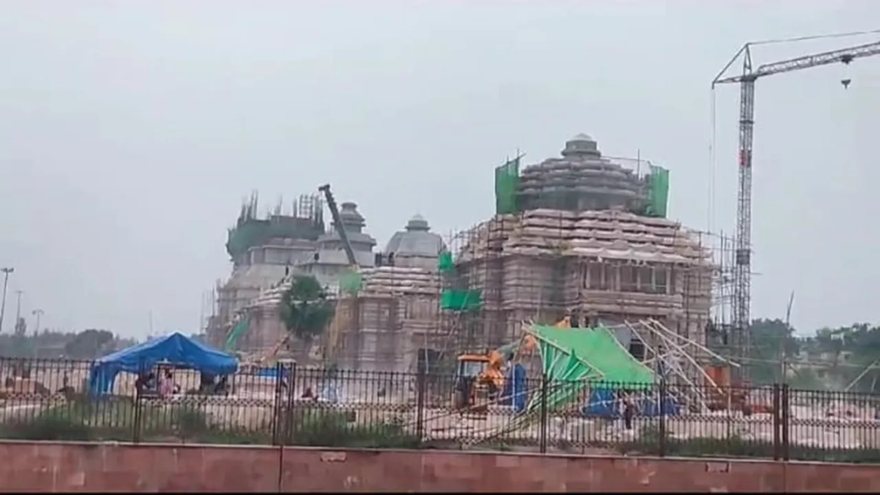 construction of jagannath dev temple in digha is going on in full swing