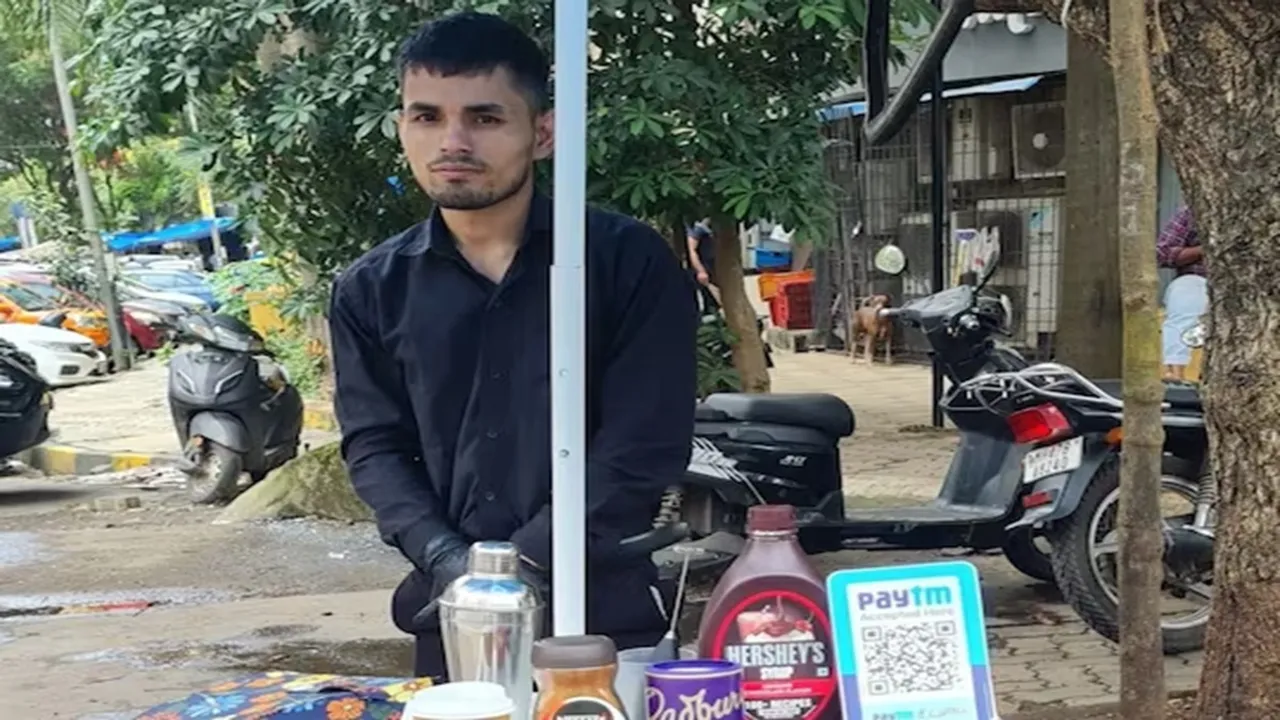 mumbai coffee bar,viral coffee bar mumbai,viral coffee bar mayank pandey,mayank pandey coffee,mumbai coffee seller global