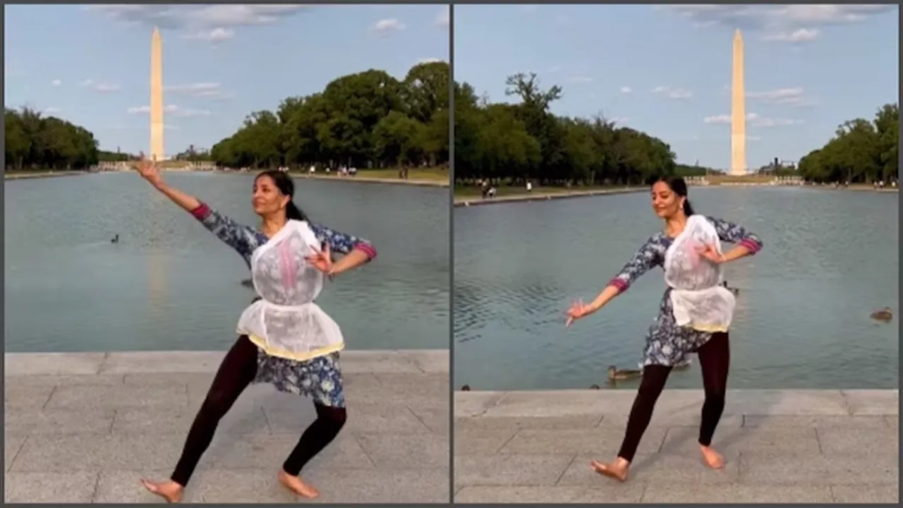 Bharatanatyam, washington dc, washington monument, viral video, dance video, instagram, trending, trending stories