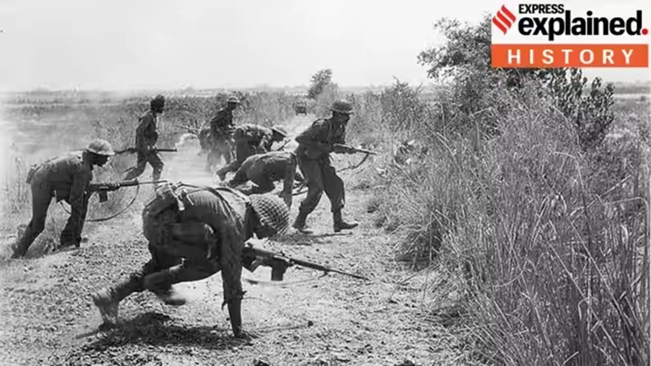 Frontline troops of the Indian Army