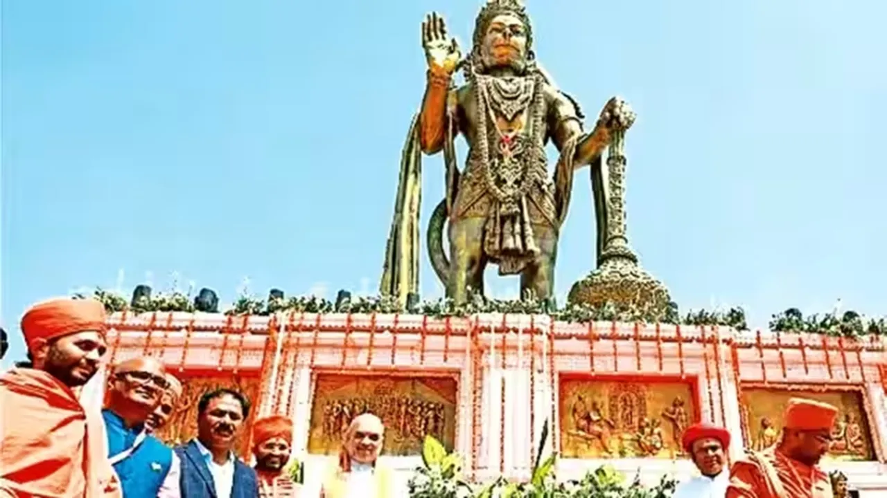 "murals depicting Hanuman vandalised, Shree Kashtabhanjandev Hanumanji Mandir, Hanumanji Mandir, India news, Indian express, Indian express India news, Indian express India