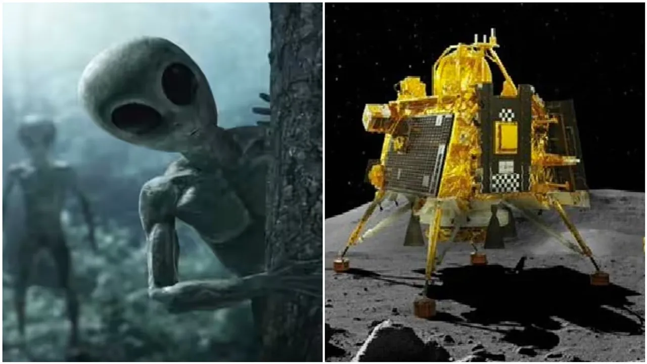 chandrayaan 3,moon,aliens,aliens on the moon,viral video,video claimed aliens on the moon,isro,science news hindi,social news,
