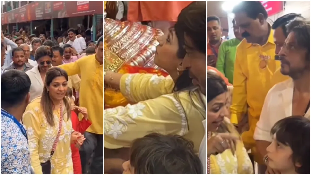 shah rukh khan, shah rukh khan news, shah rukh khan life,shah rukh khan at ganpati utsav, shah rukh khan ganesh utsav, shah rukh khan ganpati, শাহরুখ খান, গণেশ পুজো, jawan, jawan news, jawan box office, trending news, trending news today, trending news update, viral story, tollywood news, entertainment news, latest entertainment news, বিনোদন, আজকের বিনোদনের খবর, ie entertainment news, entertainment update, Indian express entertainment news, আজকের বাংলা খবর, bangla news today, today bengali news
