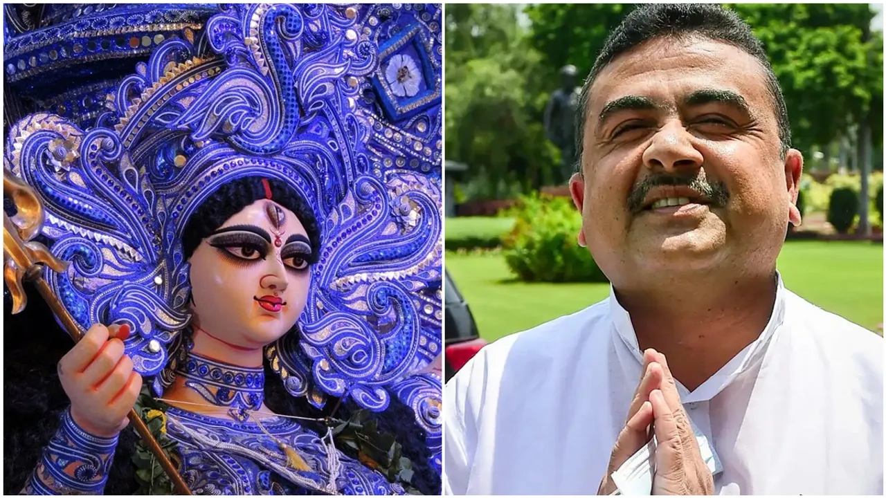 Suvendu Adhikari taunts Mamata Banerjee over inauguration of Durga Puja before Mahalaya