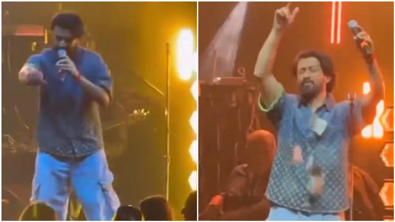 Atif aslam got angry on note throwing on him