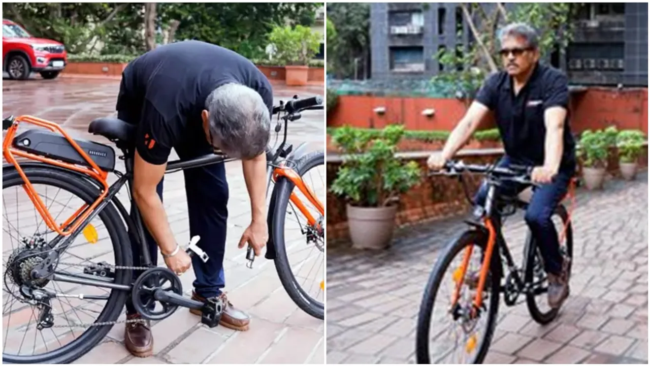 IIT-B,anand mahindra,world’s first foldable diamond frame e-bike,IIt bombay"