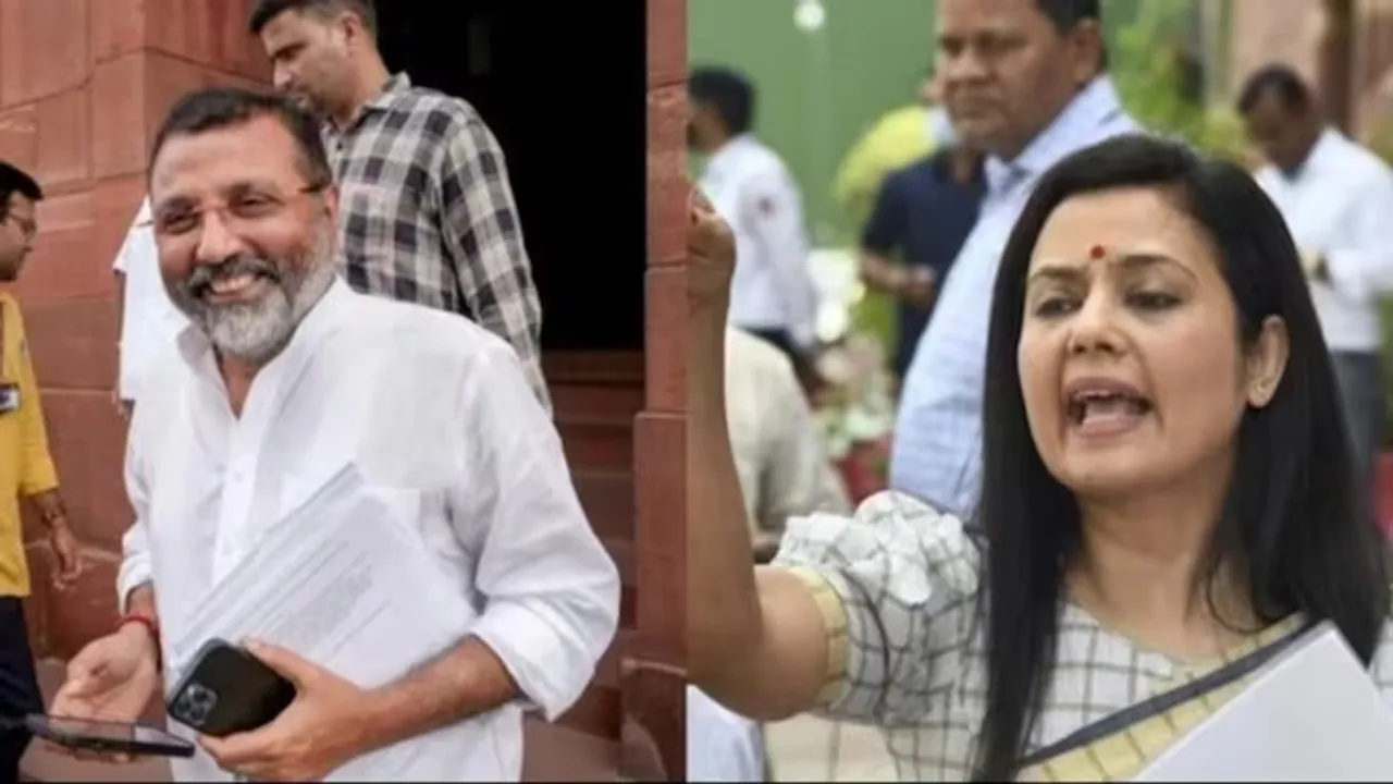 Mahua Moitra, Nishikant Dubey, cash for query row, Mahua Moitra vs Nishikant Dubey, TMC, BJP, Mahua Moitra bribery allegations, latest news, Mahua Moitra news, Trinamool Congress, Nishikant Dubey, tmc mp mahua moitra, mahua moitra latest updates, bjp mp nishikant dubey, questions against adani in parliament"