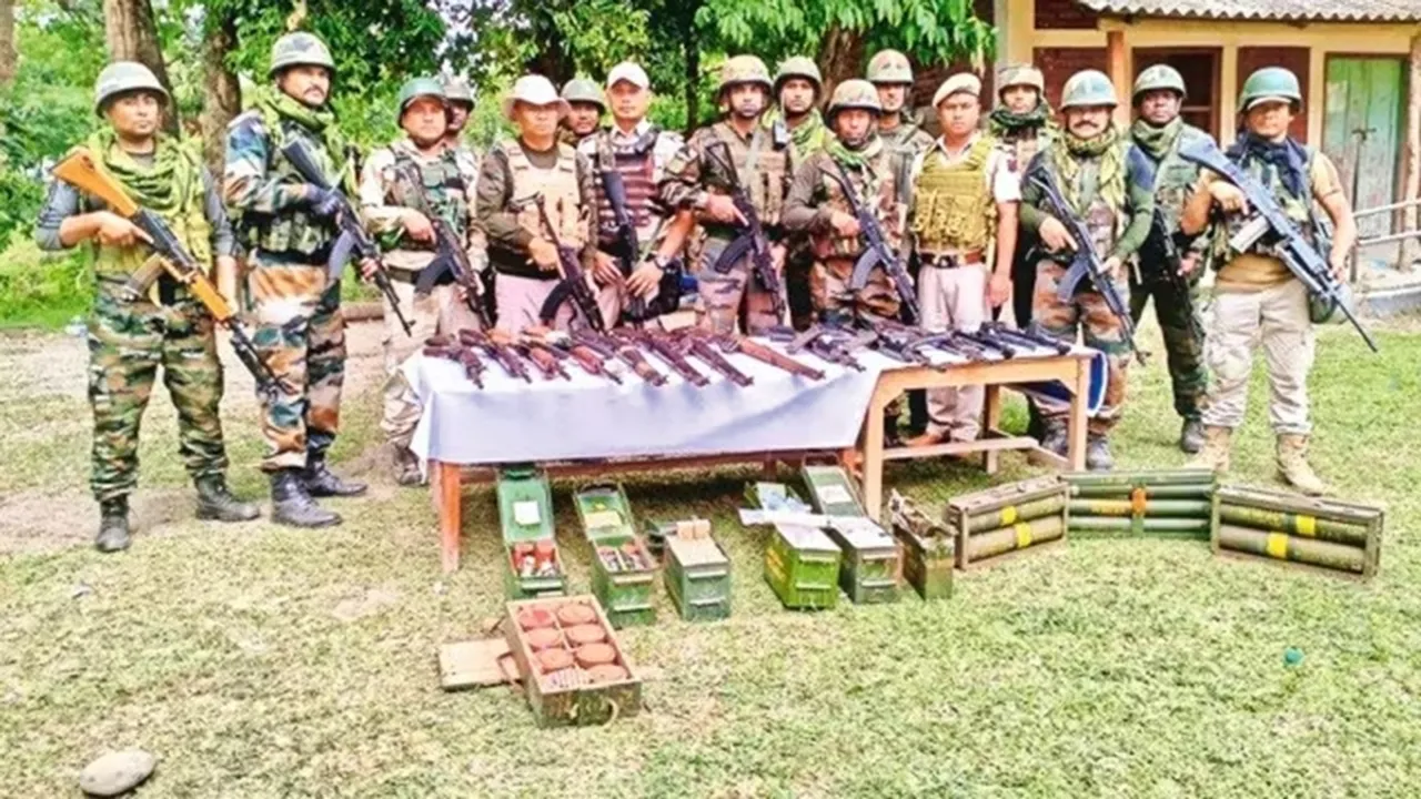 "Manipur arms seizure, Manipur weapons seizure, Manipur violence, Manipur protests, Manipur news, N Biren Singh, manipur government, Manipur deaths, Manipur violence deaths, India news, Indian express, Indian express India news, Indian express India"