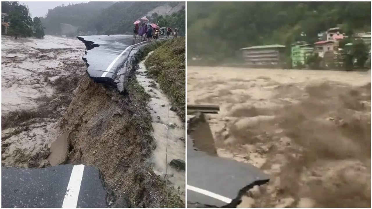 Sikkim Flood: হড়পা বান, অতিবৃষ্টিতে বিপর্যস্ত সিকিমের জনজীবন | ieBangla