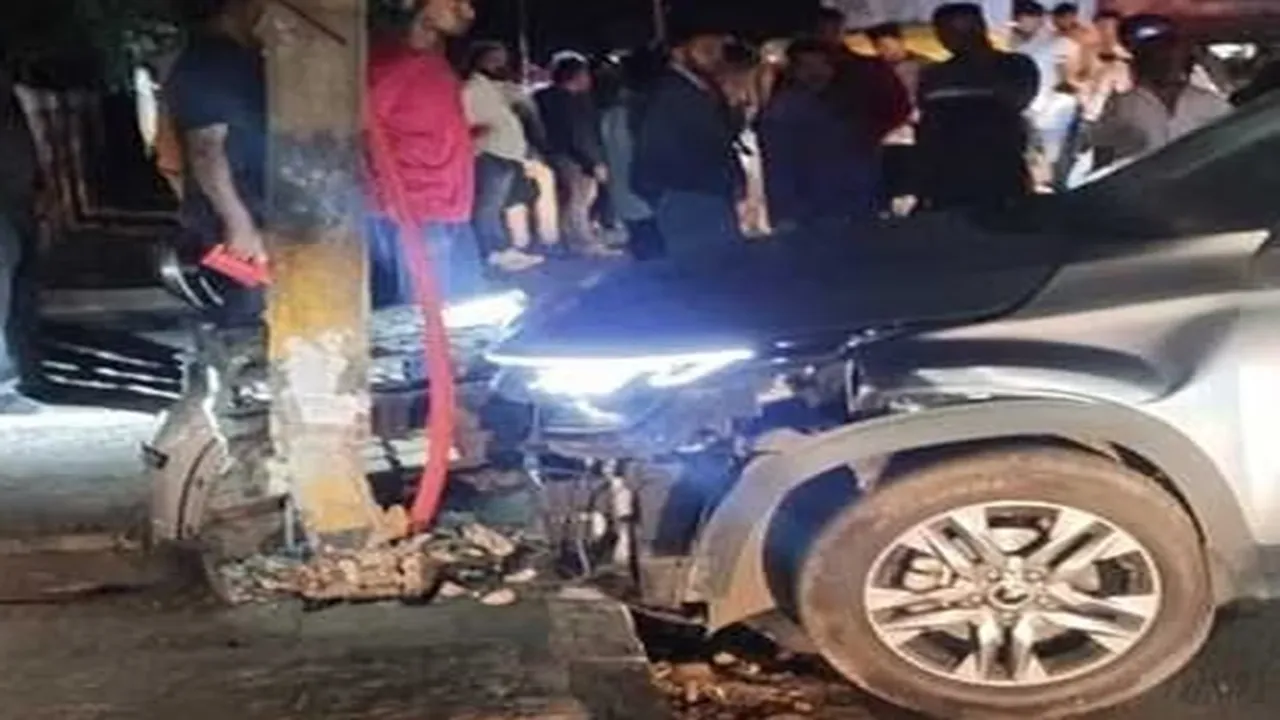 car accident by nagabhushan south actor