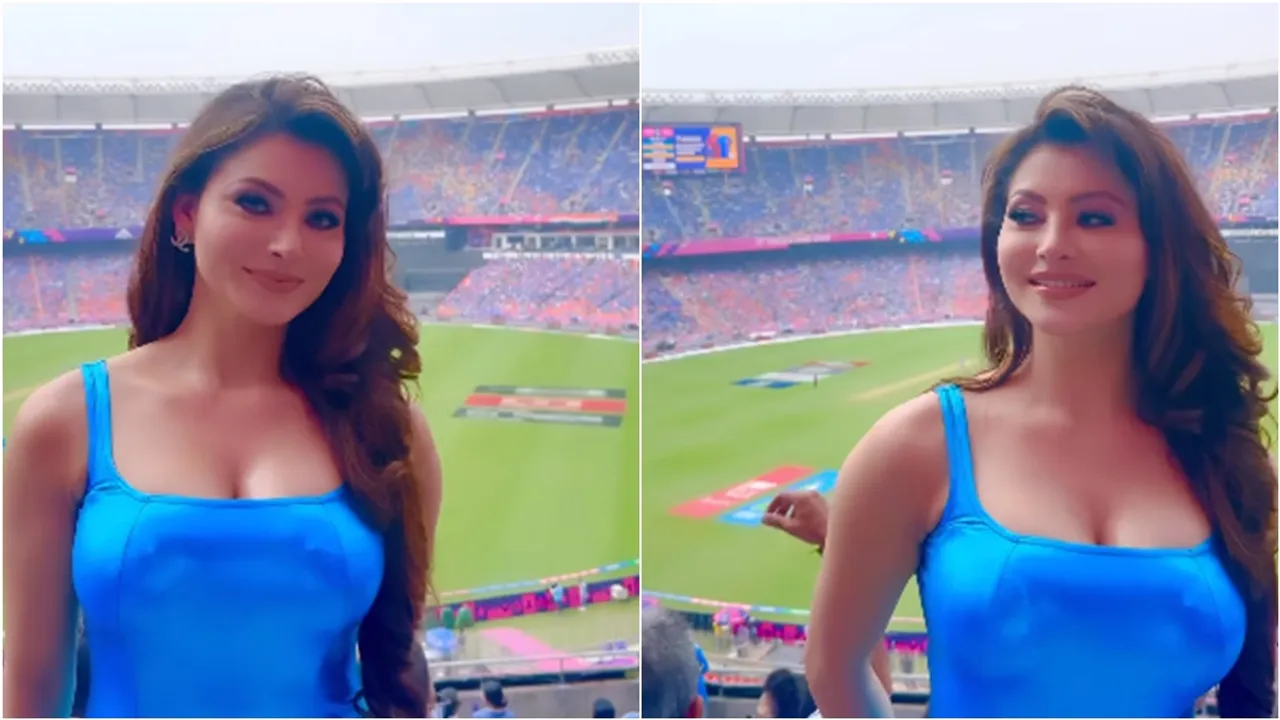 Urvashi rautela lost her phone in Narendra Modi stadium