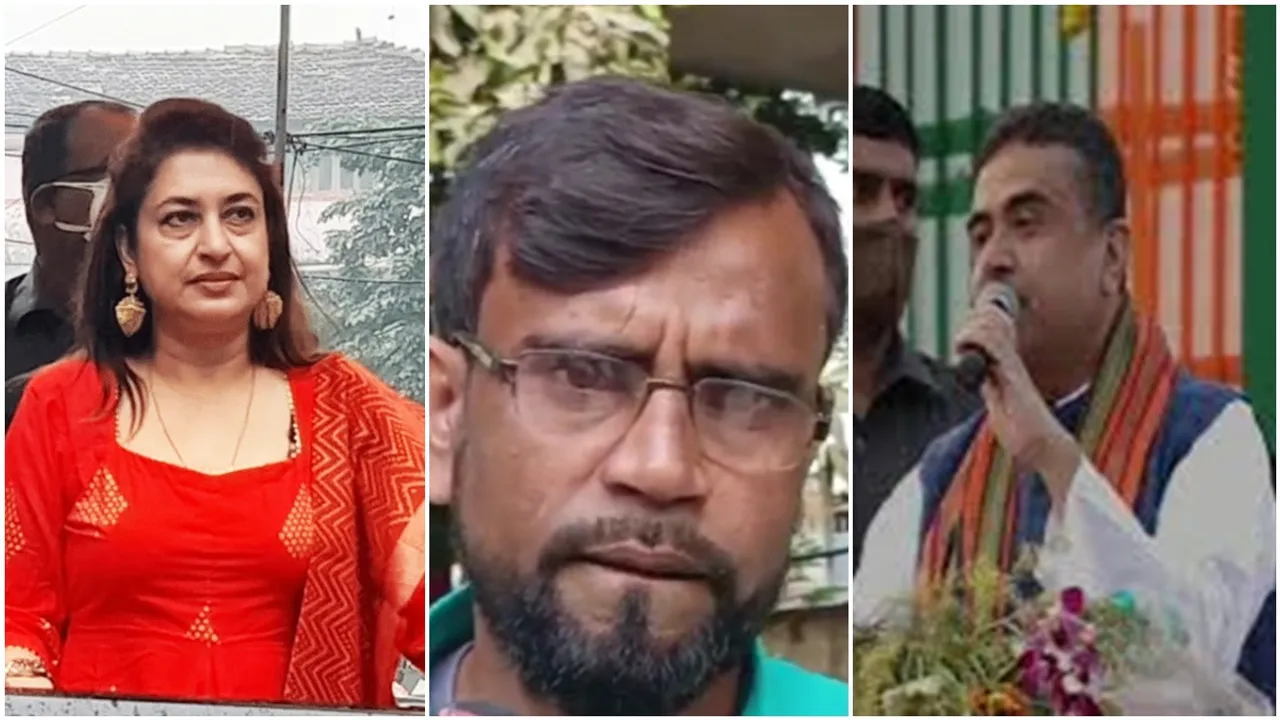 Shatabdi Roy, Mihilal Sheikh and Suvendu Adhikari