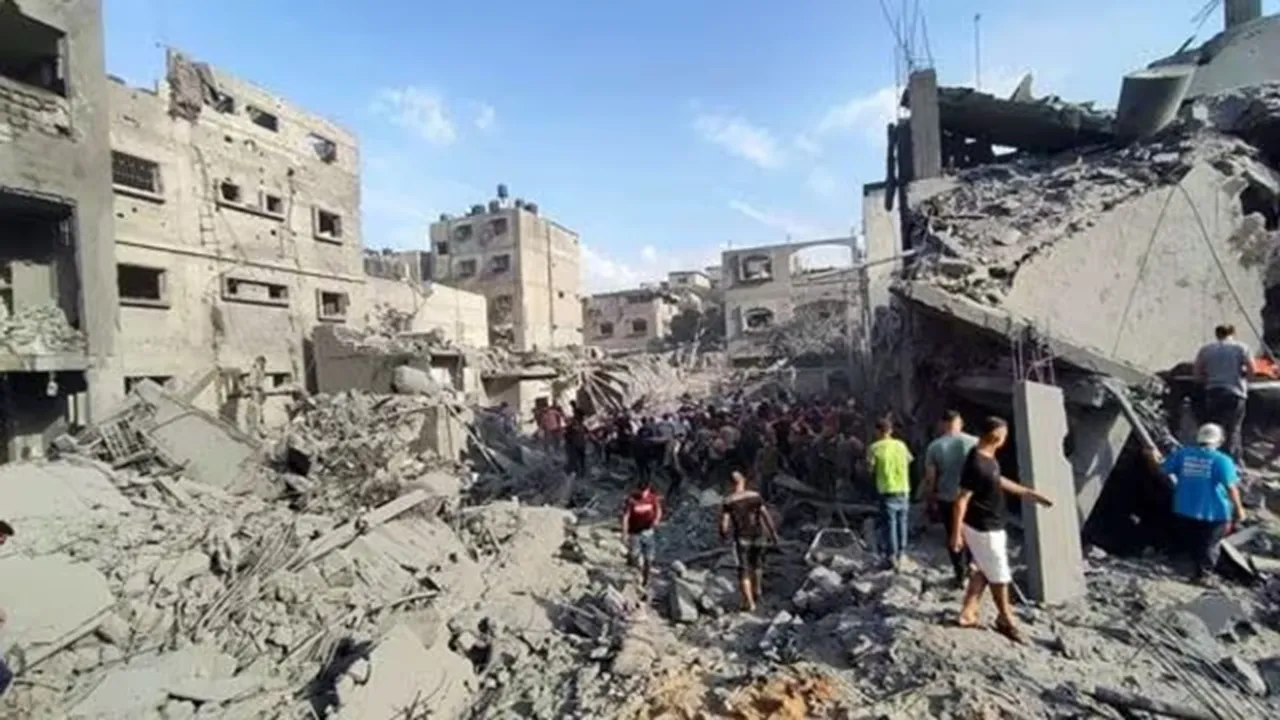 israel attack refugee, israel gaza refugee, gaza refugee camp, gaza, israel hamas war, palestine israel war, isreal, gaza, gaza children, indian express news"