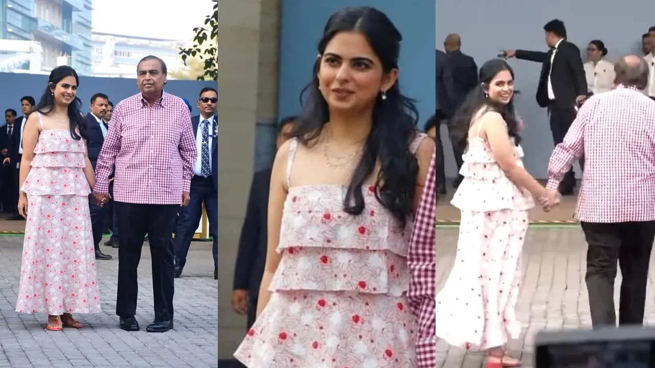 Isha Ambani wears Simple dress in her children birthday party, price of this maxi dress is more than 10 lakhs