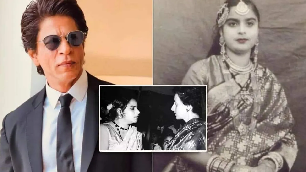 shahrukh khan mother latif fatima had a connection with former prime minister indira gandhi
