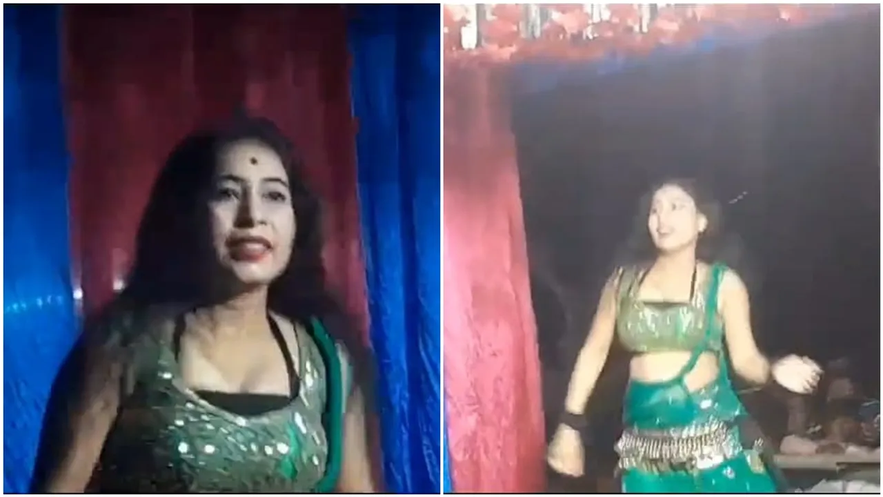 Malda Harishchandrapur kali puja mela short legged dancers , কালীপুজোয় মেলায় রাতভর স্বল্পবসনা নর্তকীর উদ্দাম নাচ, সঙ্গে জুয়ার আসর! শুরু দোষারোপ