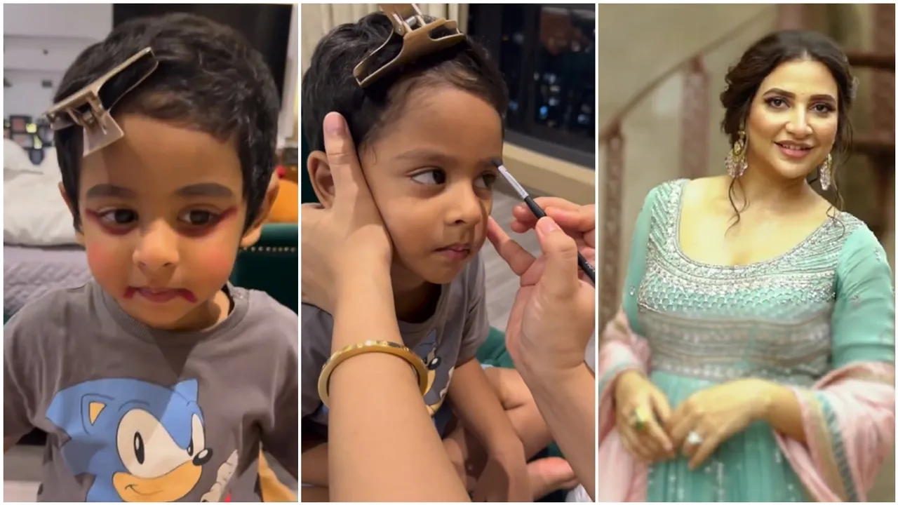 Shubhashre Ganguly shared her son yuvans vampire halloween look