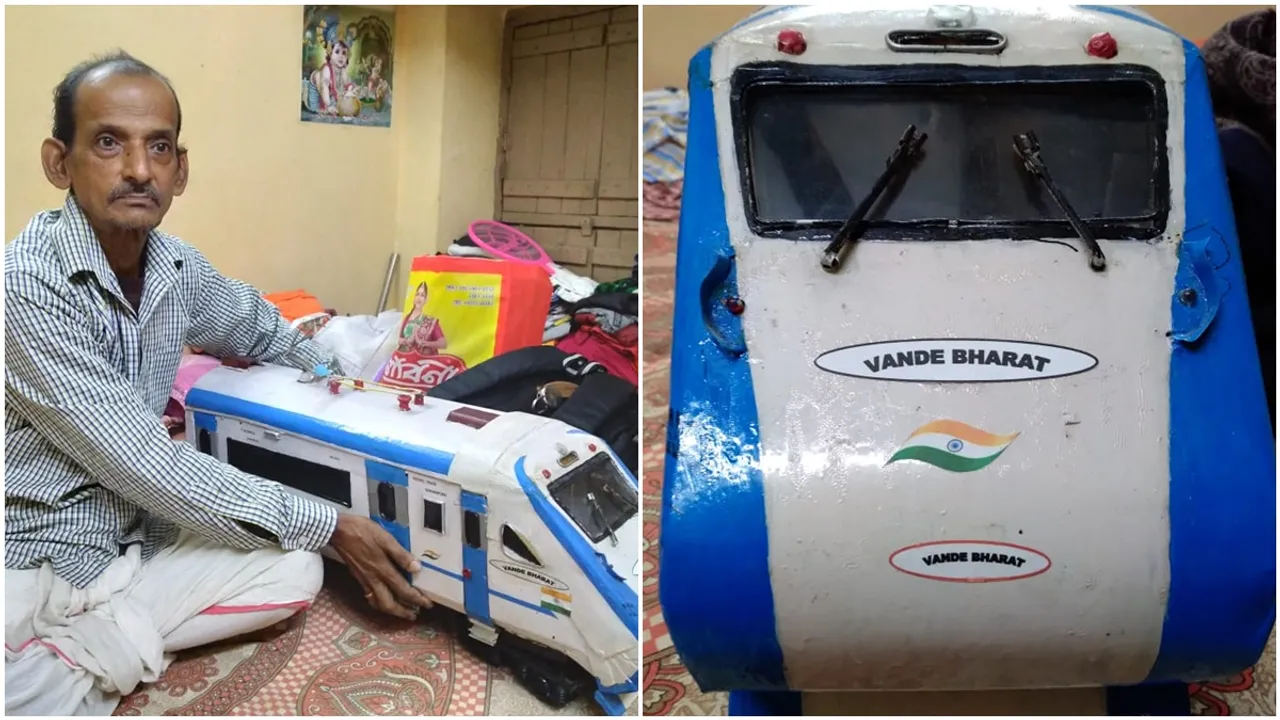Unique model of vande bharat express made by serampore priest