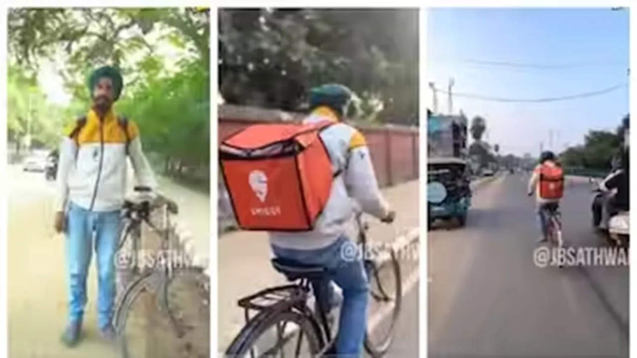 "VIral Video, trending Video, Emotional VIdeo, student started working as swiggy delivery agent, poor student video, poor student viral video, student viral video, latest trending video, punjabi video, latest punjabi video,
