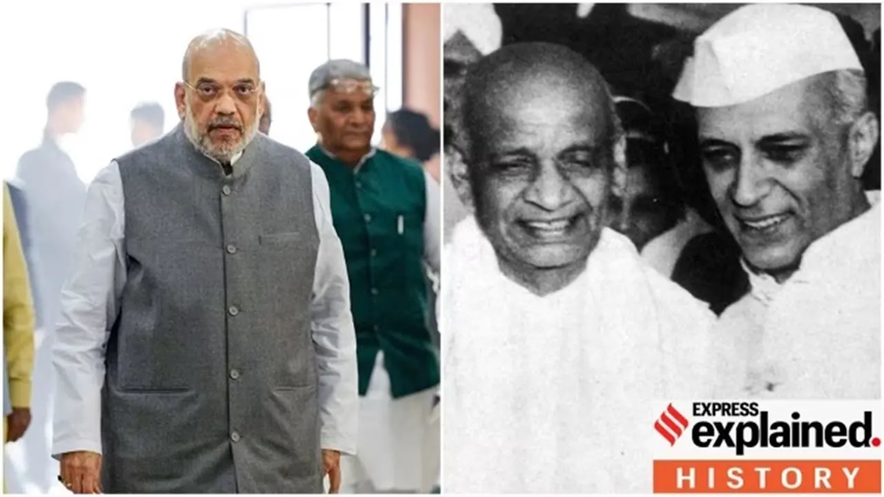 Amit shah Nehru blunder, Nehru and Kashmir, Sardar Patel Kashmir, why India took Kashmir issue to UN, accession of Hyderabad, Junagadh, Nehru Patel Kashmir, express explained, indian express