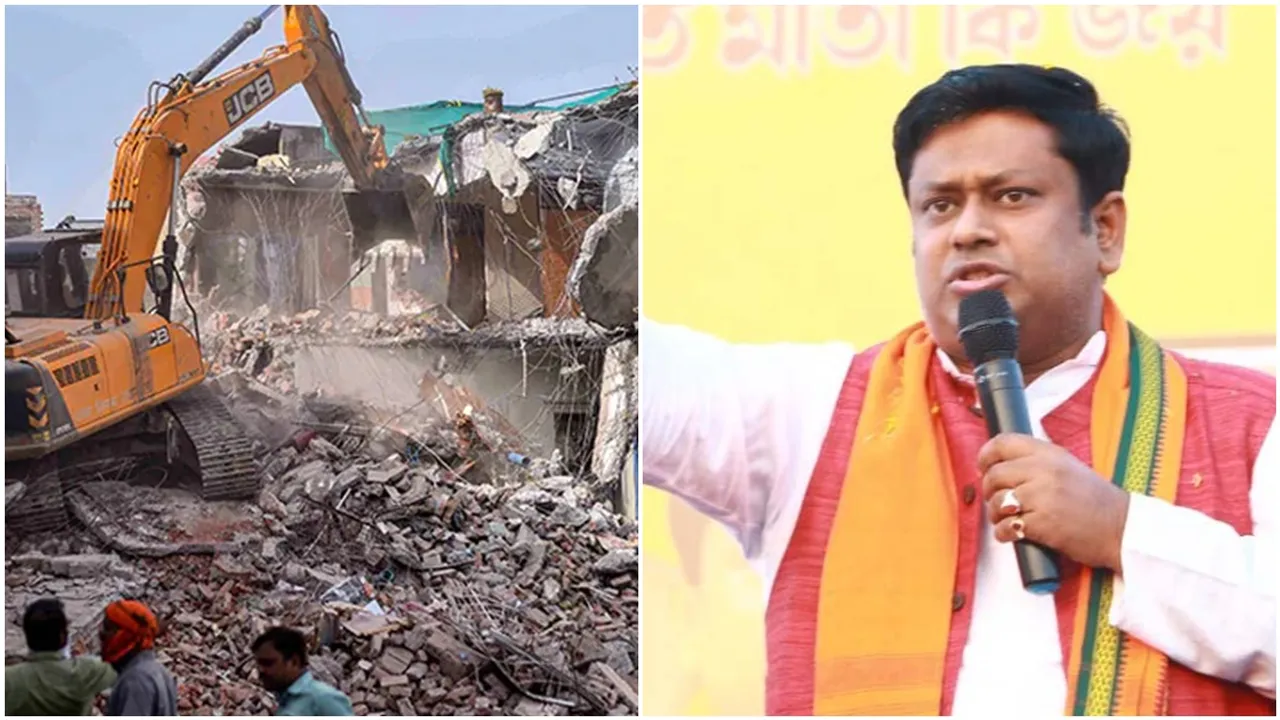 Bjp Sukanta Majumdar protests Sandeshkhali ED Attacked Najat PS Chaos